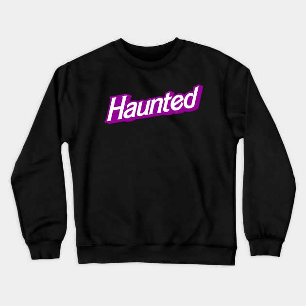 Haunted (purple) Crewneck Sweatshirt by Honorary Android 